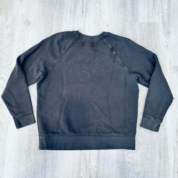 Anthropologie | Sol Angeles Black Gray Chic' Sweatshirt Medium - Picture 7 of 7